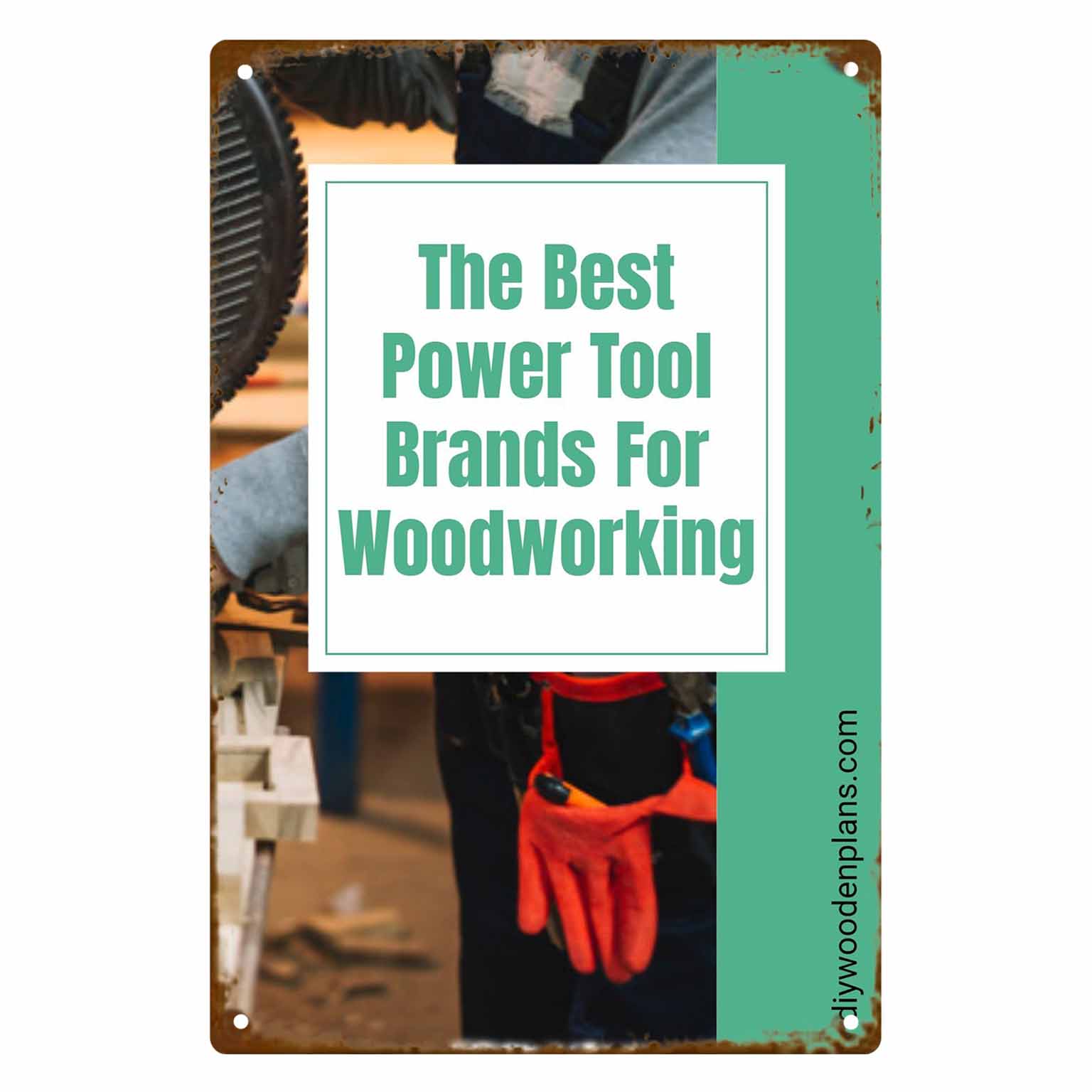 Power Tools Best Brand - 2D フラット 1 個 木工用の最高の電動工具ブランドの金属製壁掛けサイン装飾、家庭用ワークショップ、ガレージ、オフィス、寝室用