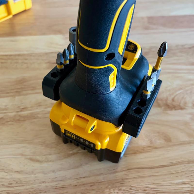 Power Tools Rack - 5 個/10 個磁気ドリルビットホルダー電動工具バッテリー用ポータブルビット収納ラックワークショップ便利屋ハードウェアオーガナイザー