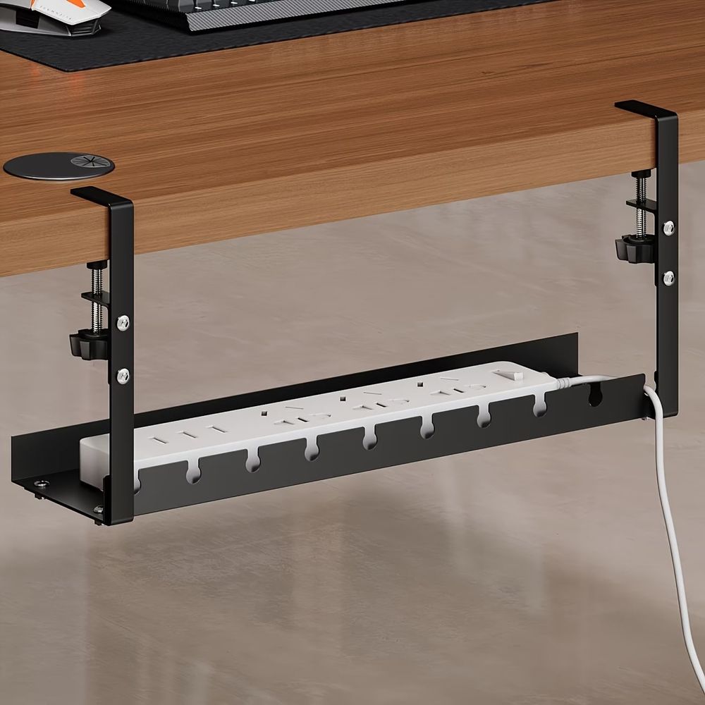Power Tools Rack - デスクトップケーブル管理トレイ、家庭用収納オーガナイザー、配線整理に適しており、電源タップブラケットを備え、CA付き