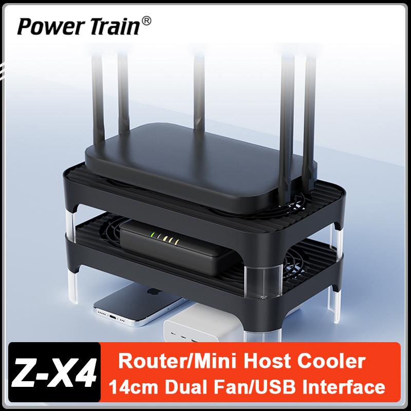 Power Tools List - パワートレイン Z-X4 USB 電源付きルーターファン 14CM デュアルファンルータークーラーベース