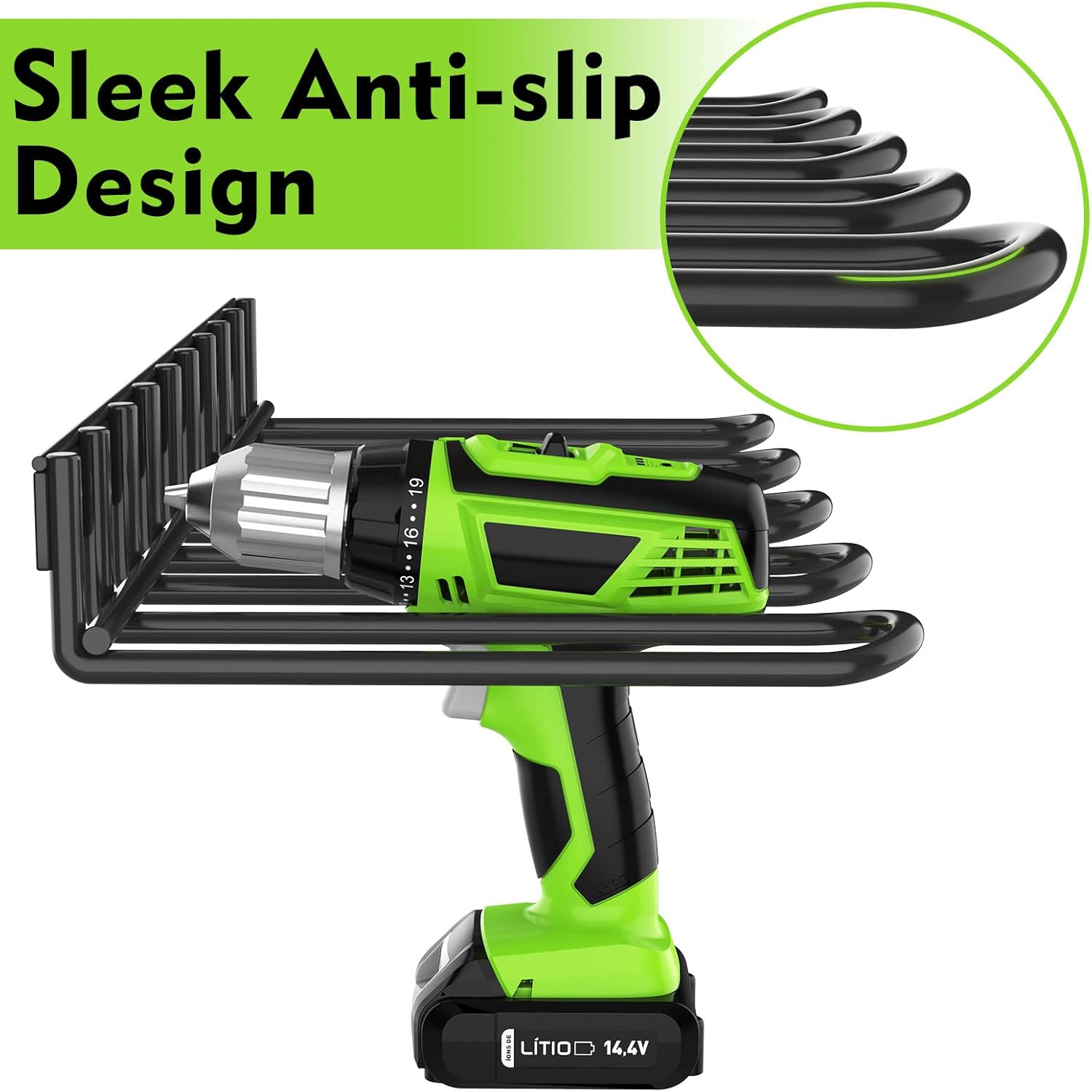 VKKM電動工具オーガナイザー 4スロット ドリルホルダー  - Power Tools Rack のレビューと価格