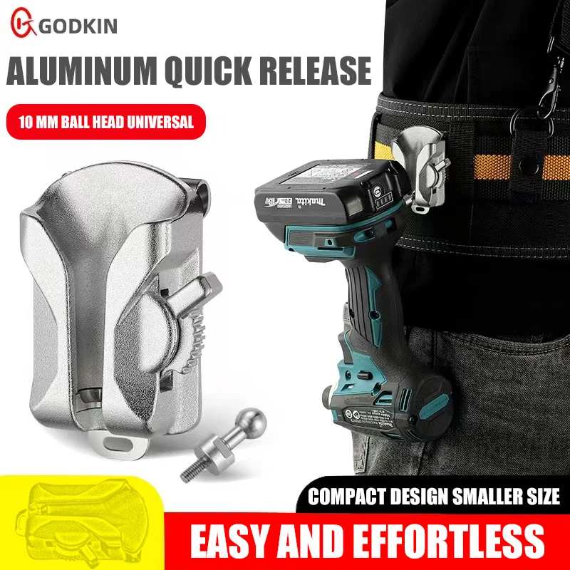 GODKIN アルミ製 ポータブル電動工具収納フックとクイッ - Power Tools Rack のレビューと価格