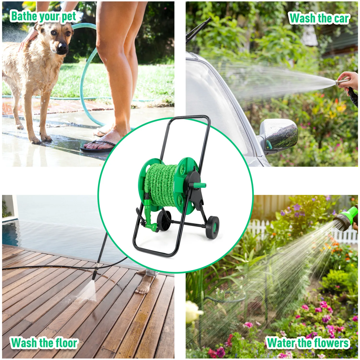 プレミアムガーデンパワーツール水道管収納ラックリール、家庭用 - Power Tools Garden のレビューと価格
