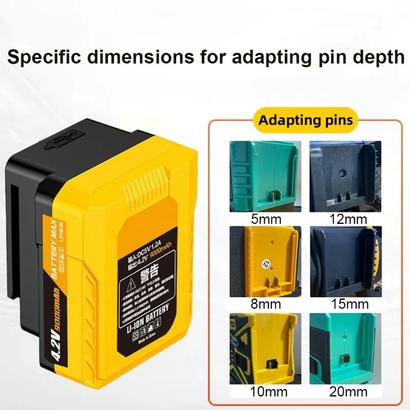 実容量 9000mAh 充電式レーザーレベルバッテリー 8/ - Power Tools Green のレビューと価格